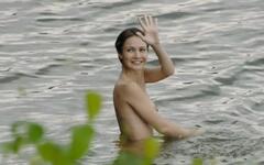 Evgenia Brik nude in a water at Dolgiy put domoy