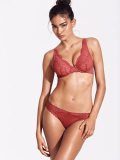 Kelly Gale in red lingerie