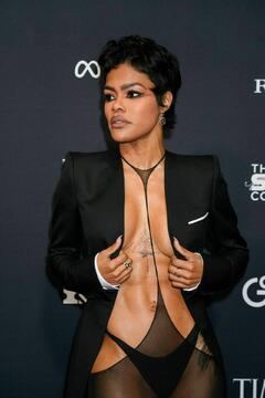 Teyana Taylor braless at Time 100 Next Gala in New York - October 30, 2025