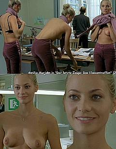 German actress Annika Murjahn topless in Der letzte Zeuge