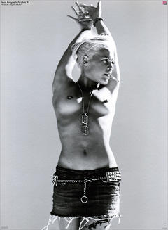 Singer Pink smoking topless