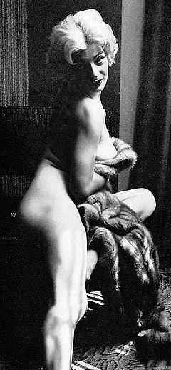 Audrey Wyatt naked black-&-white image