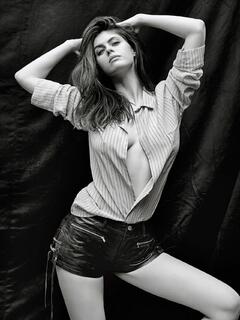Alexandra Daddario pokies in Details Magazine - May 2015