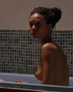 Thandie Newton nude in a bathtub scene from Half of a Yellow Sun