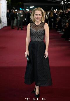 Gillian Anderson at The Crown finale celebration, Royal Festival Hall