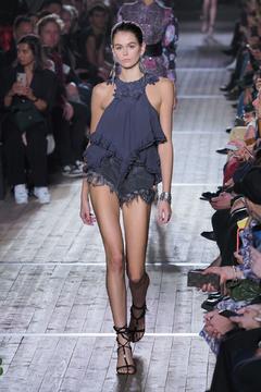 Kaia Gerber walks runway at Isabel Marant Fashion Show in Paris