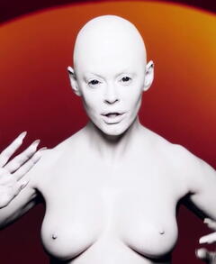 Rose McGowan topless in RM486 music video