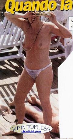 Marisa Laurito topless paparazzi photo