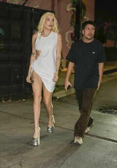 Elena Rose leggy at Anitta's birthday party in Miami - March 2024