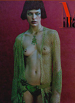 Milla Jovovich small nude tits