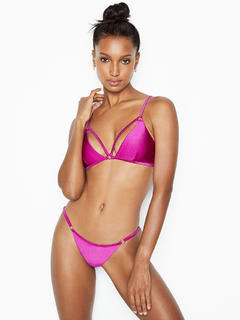 Jasmine Tookes in pink bikini for Victoria's Secret Swim - April 2019