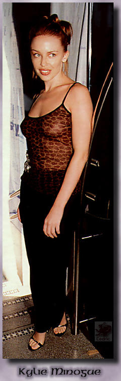 Kylie Minogue in see through top