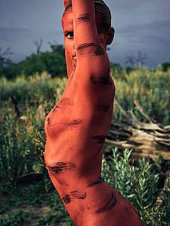 Natasha Poly naked in nature