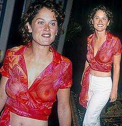 Robin Tunney in see through blouse