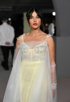 English actress and singer Naomi Scott attending the 2nd Annual Academy Museum Gala in Los Angeles