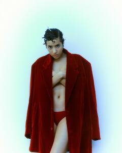 Jasmin Savoy Brown braless for Grumpy magazine - April 2025