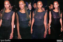 Tyra Banks see through to boos