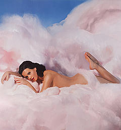 Katy Perry lying naked