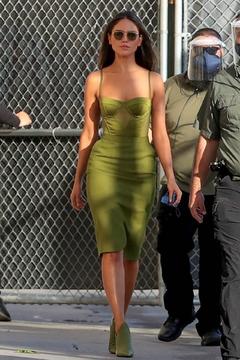 Eiza Gonzalez arriving at the Jimmy Kimmel Live Studios in Los Angeles