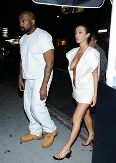 Bianca Censori leaving Ty Dolla $ign's birthday party at The Nice Guy in West Hollywood - April 10, 2024