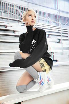 Ariana Grande sexy for Reebok AlwaysClassic Campaign 2018