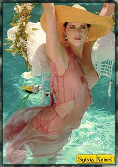 Sylvia Kristel shows her nude tits