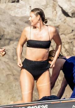 Maria Sharapova wearing a bikini in Nerano