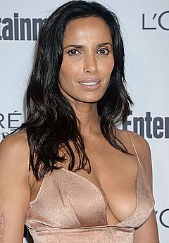 Padma Lakshmi sexy cleavage at Entertainment Weekly Hosts 2016 Pre-Emmy party