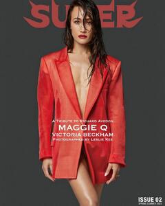 Maggie Q braless for Super Magazine Spring∕Summer 2023