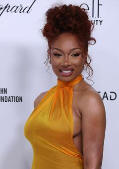 Megan Thee Stallion attends Elton John AIDS Foundation's 33rd Annual Academy Awards Viewing Party in West Hollywood - March 2025