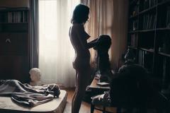 Darya Plakhtiy topless at Falling