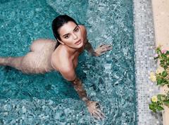 Kendall Jenner nude in a pool by Russell James