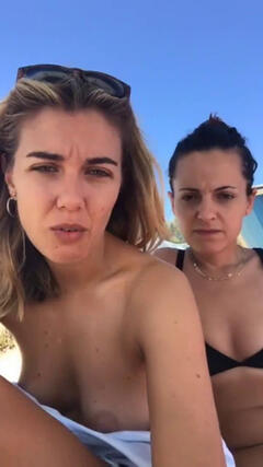 Martina Pinto topless paparazzi photo