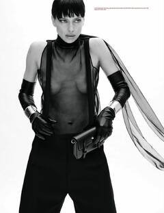 Irina Shayk see through in V magazine - Summer 2024