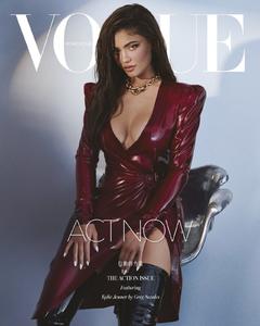 Kylie Jenner cleavage in Vogue Magazine Hong Kong - August 2020