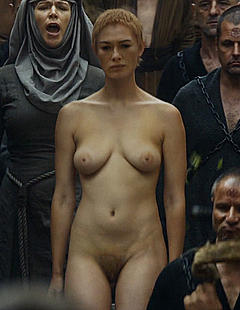 Lena Headey tits and hairy pussy in Game of Thrones