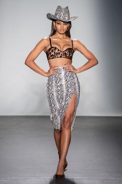 Danielle Herrington runway at LaQuan Smith Fashion Show
