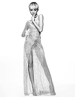 Zendaya Coleman sexy black-&-white photo