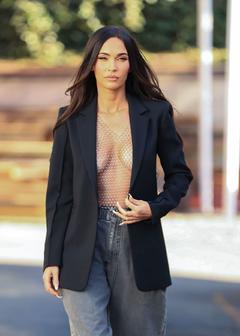 Megan Fox braless at photoshoot in Los Angeles
