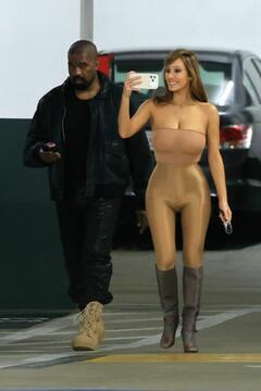 Bianca Censori out in Los Angeles in tight see-through outfit July 15, 2026