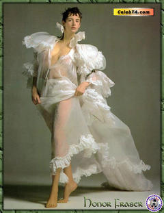 Honor Fraser  in see through dress