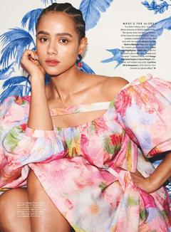 English actress Nathalie Emmanuel for Glamour magazine, UK - March 2020