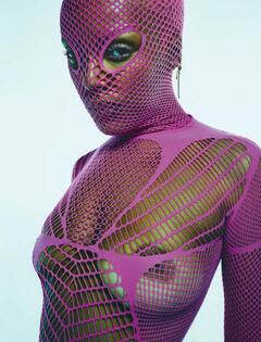 Doja Cat see through to tits for Dazed Magazine - Winter 2022