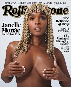 Janelle Monae topless cover her breasts for Rolling Stone - June 2023