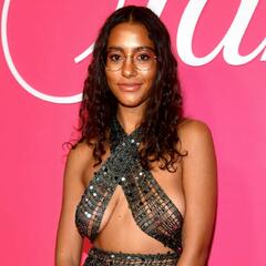 Hannah Traore see through to boobs at New York Fashion Week - February 2023