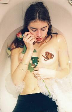 Hermione Corfield shows her bare tit in Autre Magazine - December, 2011