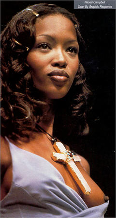 Naomi Campbell nipple slip