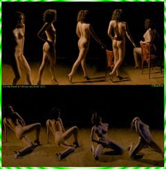 Coralie Revel nude collage from Choses Secretes