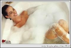 Christy Turlington naked in bathtub