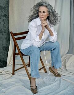 Andie MacDowell - Grazia, Italy - December 2024